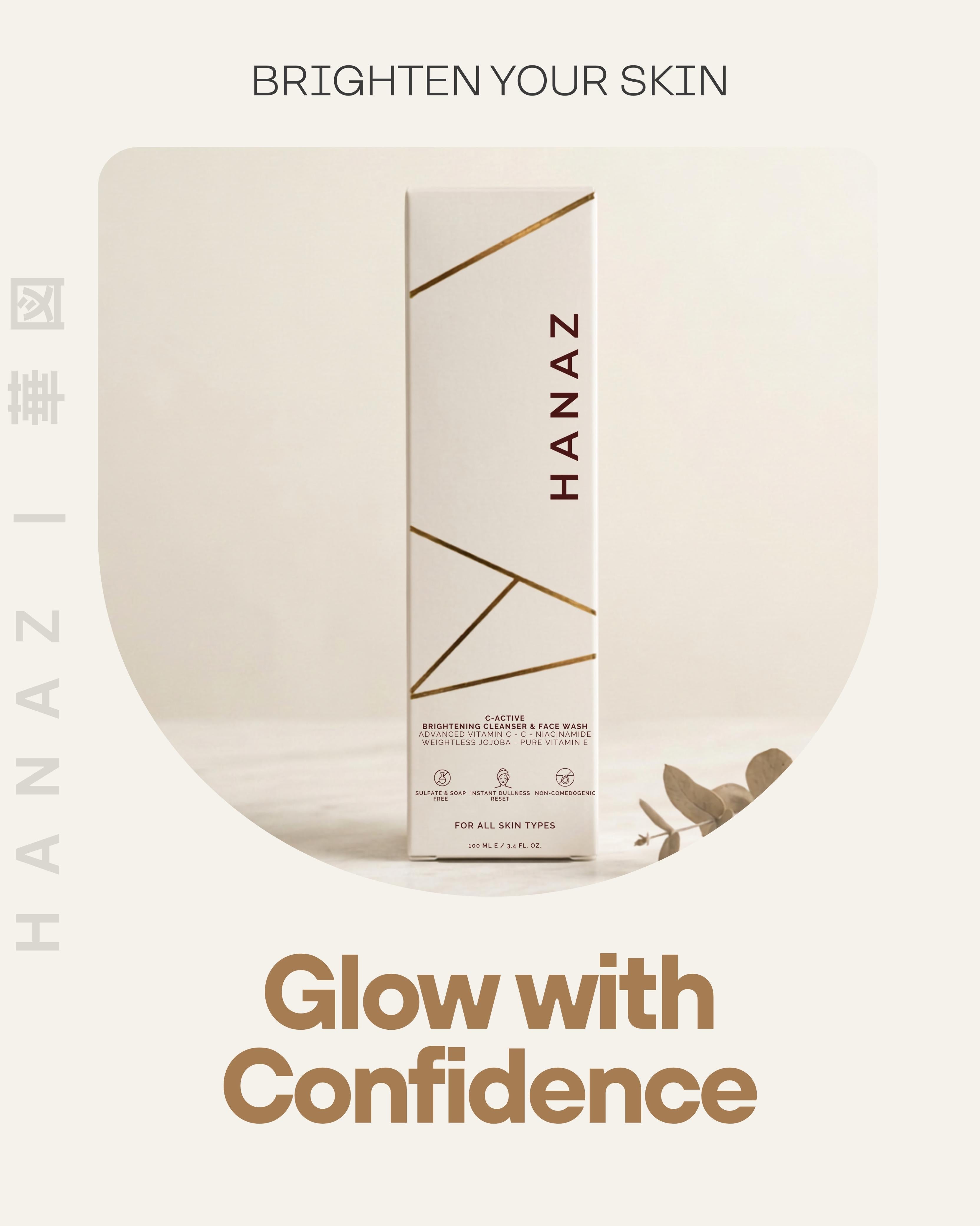HANAZ C-Active Brightening Cleanser & Face Wash